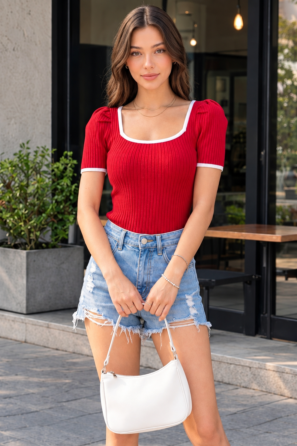 Amora Ribbed Top